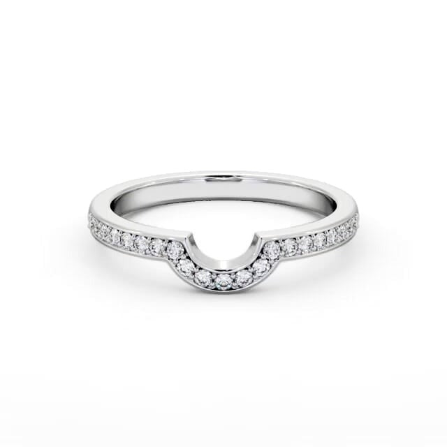 Mila Half Eternity Round Lab Diamond Half Moon Design Ring